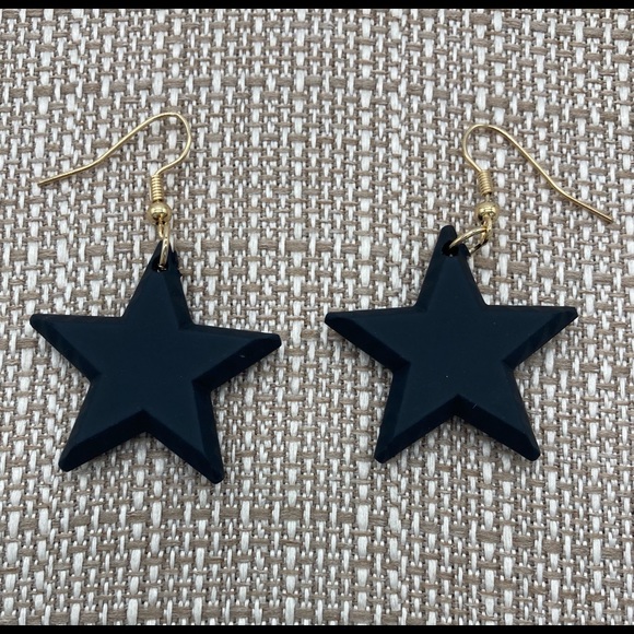 Jewelry - Black Star Earrings